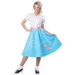 California Costumes 50s Blue Poodle Skirt Adult Costume -Adult Halloween Costumes Shop unnamed file 1247
