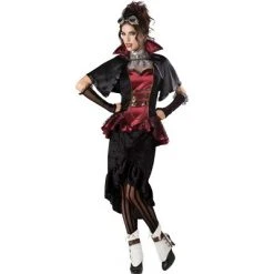 InCharacter Costumes Steampunk Vampiress Elite Deluxe Adult Costume