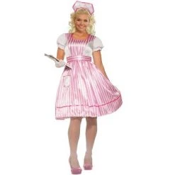 Forum Novelties Candy Striper Nurse Plus Size Costume, Plus Size