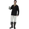 Fun World Peasant Shirt Adult Costume (Black) -Adult Halloween Costumes Shop unnamed file 1513