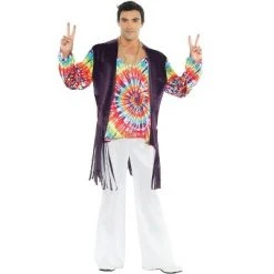 Underwraps Costumes 60'S Tie Dye Adult Costume