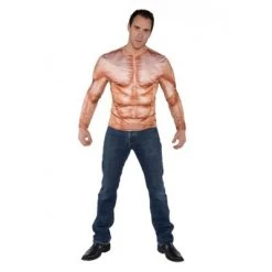 Underwraps Costumes Padded Muscles Photo Real Shirt Adult Costume
