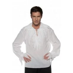 Underwraps Costumes Tattered Pirate Shirt White Adult Costume 7 Underwraps Costumes Tattered Pirate Shirt White Adult Costume -Adult Halloween Costumes Shop unnamed file 1578