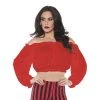 Underwraps Costumes Pirate Crop Top Blouse Red Adult Costume 1 Underwraps Costumes Pirate Crop Top Blouse Red Adult Costume -Adult Halloween Costumes Shop unnamed file 1669