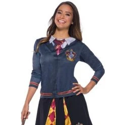 Harry Potter Gryffindor Printed Top Adult Costume -Adult Halloween Costumes Shop unnamed file 1691