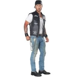California Costumes Bad Biker Vest Adult Costume -Adult Halloween Costumes Shop unnamed file 1822