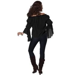 California Costumes Renaissance Peasant Blouse Adult Costume (Black)