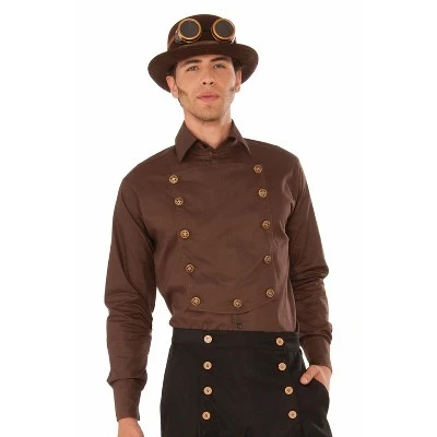 Forum Novelties Steampunk Shirt Adult Costume (Brown) 3 Forum Novelties Steampunk Shirt Adult Costume (Brown)