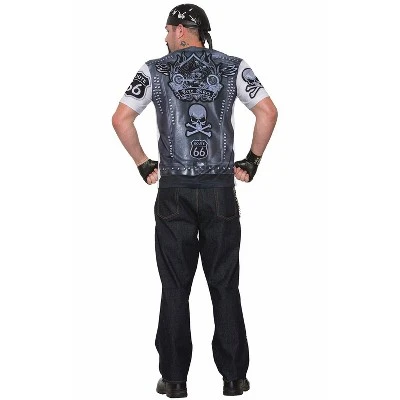 Forum Novelties Biker Man Shirt Adult Costume 3 Forum Novelties Biker Man Shirt Adult Costume
