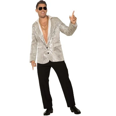 Forum Novelties Silver Disco Sequin Blazer 3 Forum Novelties Silver Disco Sequin Blazer
