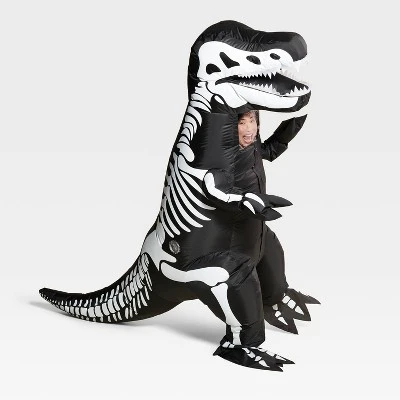 Hyde & EEK! Boutique Adult Inflatable Skeleton Dinosaur Halloween Costume One Size - Hyde & EEK! Boutique™ 4 Hyde & EEK! Boutique Adult Inflatable Skeleton Dinosaur Halloween Costume One Size - Hyde & EEK! Boutique™ - Image 2