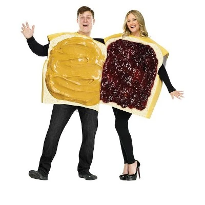 Fun World Peanut Butter and Jelly Couple Costume 3 Fun World Peanut Butter and Jelly Couple Costume