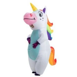 Spooktacular Creations 8 FT Adult White Unicorn Full Body Inflatable Costume - One Size