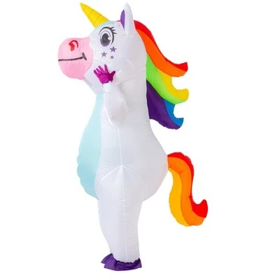 Spooktacular Creations 8 FT Adult White Unicorn Full Body Inflatable Costume - One Size 4 Spooktacular Creations 8 FT Adult White Unicorn Full Body Inflatable Costume - One Size - Image 2