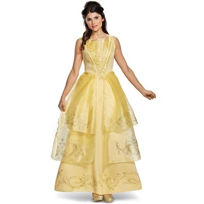 Beauty and the Beast Belle Ball Gown Deluxe Adult Costume 4 Beauty and the Beast Belle Ball Gown Deluxe Adult Costume - Image 2
