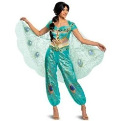 Aladdin Jasmine Teal Deluxe Adult Costume -Adult Halloween Costumes Shop unnamed file 2532