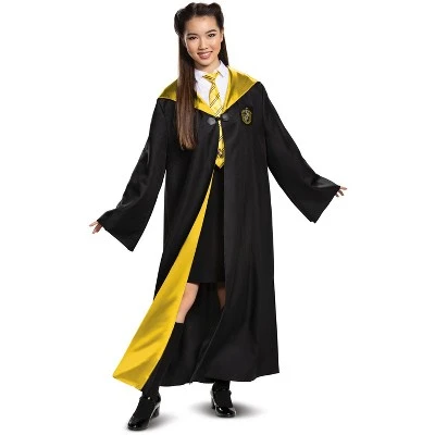 Harry Potter Hufflepuff Robe Deluxe Tween/Adult Costume 4 Harry Potter Hufflepuff Robe Deluxe Tween/Adult Costume - Image 2