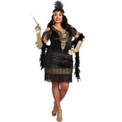 Dreamgirl Swanky Flapper Plus Size Costume 7 Dreamgirl Swanky Flapper Plus Size Costume -Adult Halloween Costumes Shop unnamed file 2635