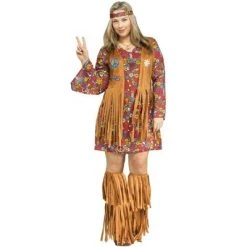 Fun World Peace and Love Hippie Plus Size Costume -Adult Halloween Costumes Shop unnamed file 2700
