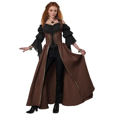 California Costumes Medieval Overdress Adult Costume (Brown) 3 California Costumes Medieval Overdress Adult Costume (Brown)