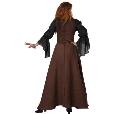 California Costumes Medieval Overdress Adult Costume (Brown) 4 California Costumes Medieval Overdress Adult Costume (Brown) - Image 2