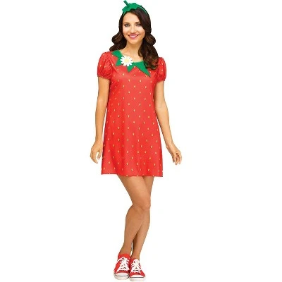 Fun World Strawberry Cutie Adult Costume 3 Fun World Strawberry Cutie Adult Costume