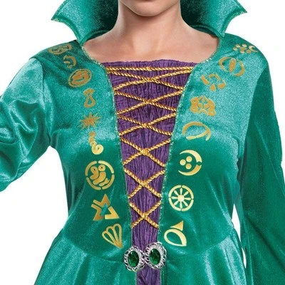 Adult Disney Hocus Pocus Winifred Sanderson Halloween Costume Dress 4 Adult Disney Hocus Pocus Winifred Sanderson Halloween Costume Dress - Image 2