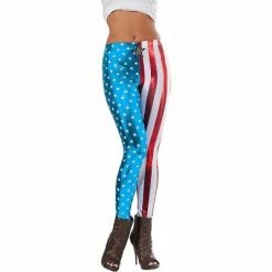 Rubie's Rubies American Dream Women's Halloween Leggings - Large/ Extra Large