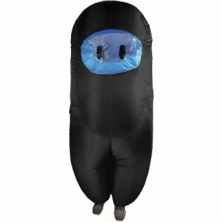 Studio Halloween Amongst Us Imposter Sus Crewmate Inflatable Adult Costume Black | Standard