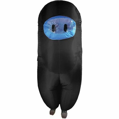 Studio Halloween Amongst Us Imposter Sus Crewmate Inflatable Adult Costume Black | Standard 3 Studio Halloween Amongst Us Imposter Sus Crewmate Inflatable Adult Costume Black | Standard