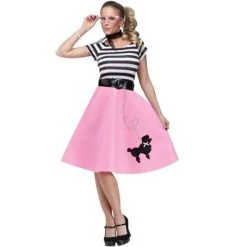 Fun World 50's Soda Shop Sweetie Adult Costume