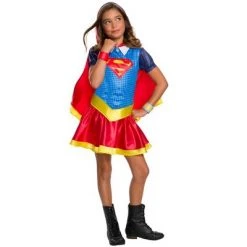 Rubie's Rubies Dc Super Hero Girls Supergirl Hoodie Dress -Adult Halloween Costumes Shop unnamed file 3406
