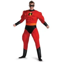 The Incredibles Mr. Incredible Deluxe Muscle Adult Costume -Adult Halloween Costumes Shop unnamed file 3452