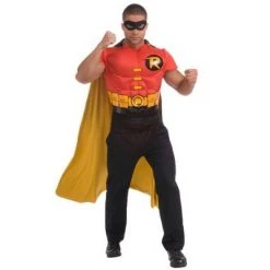 Rubie's Rubies DC Comics Robin Muscle Chest Adult Costume Kit