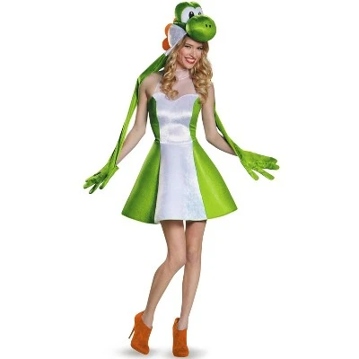 Super Mario Yoshi Female Adult Costume 5 Super Mario Yoshi Female Adult Costume - Image 3