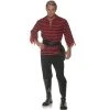Underwraps Costumes Striped Pirate Adult Costume (Black/Red)
