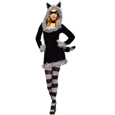 Fun World Racy Raccoon Adult Costume, Medium/Large 3 Fun World Racy Raccoon Adult Costume, Medium/Large