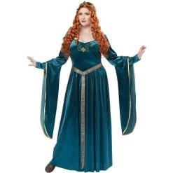 California Costumes Lady Guinevere Plus Size Costume (Teal) -Adult Halloween Costumes Shop unnamed file 4565