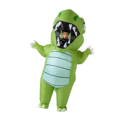 Spooktacular Creations 7ft. Adult Green Dino Full Body Inflatable Costume - One Size 3 Spooktacular Creations 7ft. Adult Green Dino Full Body Inflatable Costume - One Size