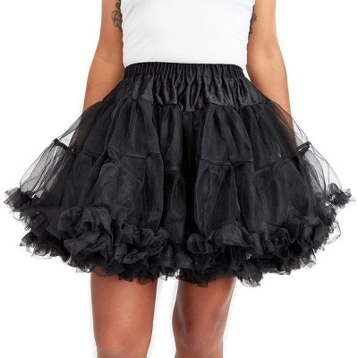 Spooky Central Petticoat Tutu Skirt for Girls & Women for Halloween Costume Party, One Size, Black 4 Spooky Central Petticoat Tutu Skirt for Girls & Women for Halloween Costume Party, One Size, Black - Image 2