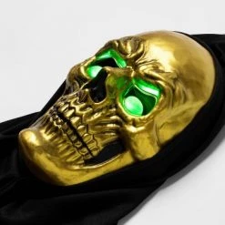 Hyde & EEK! Boutique Adult Light Up Gold Skull Halloween Costume Mask - Hyde & EEK! Boutique™