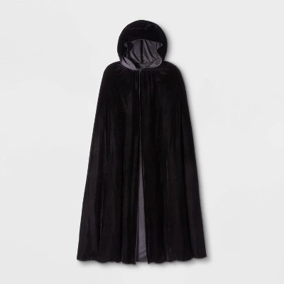 Hyde & EEK! Boutique Adult Velvet Black Halloween Costume Cape - Hyde & EEK! Boutique™ 2 Hyde & EEK! Boutique Adult Velvet Black Halloween Costume Cape - Hyde & EEK! Boutique™