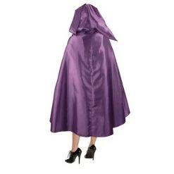 Adult Disney Hocus Pocus Sarah Purple Halloween Costume Hooded Cape