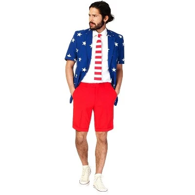 OppoSuits Oppo Suits Stars and Stripes Summer Suit Adult Costume 6 OppoSuits Oppo Suits Stars and Stripes Summer Suit Adult Costume - Image 4