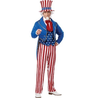 California Costumes Patriotic Uncle Sam Adult Costume 3 California Costumes Patriotic Uncle Sam Adult Costume