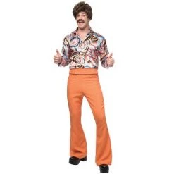 Franco 70's Dude Adult Costume (Rust) 7 Franco 70's Dude Adult Costume (Rust) -Adult Halloween Costumes Shop unnamed file 783