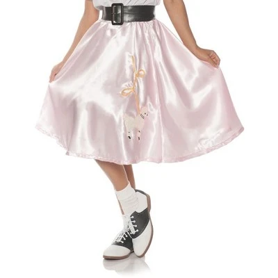 Underwraps Costumes Pink Satin Costume Poodle Skirt 4 Underwraps Costumes Pink Satin Costume Poodle Skirt - Image 2