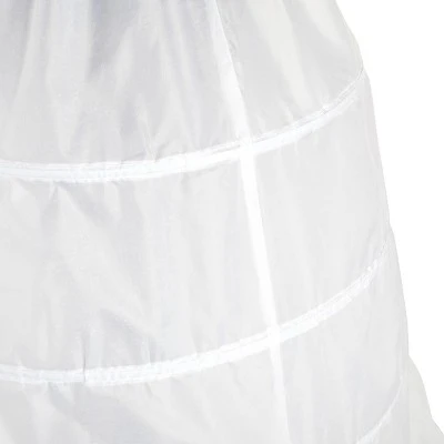 Sparkle and Bash 36" Floor Length Petticoat for Women, White 4-Hoop A-Line Wedding Dress Underskirt, Adjustable, 22-40 in Waist 6 Sparkle and Bash 36" Floor Length Petticoat for Women, White 4-Hoop A-Line Wedding Dress Underskirt, Adjustable, 22-40 in Waist - Image 4